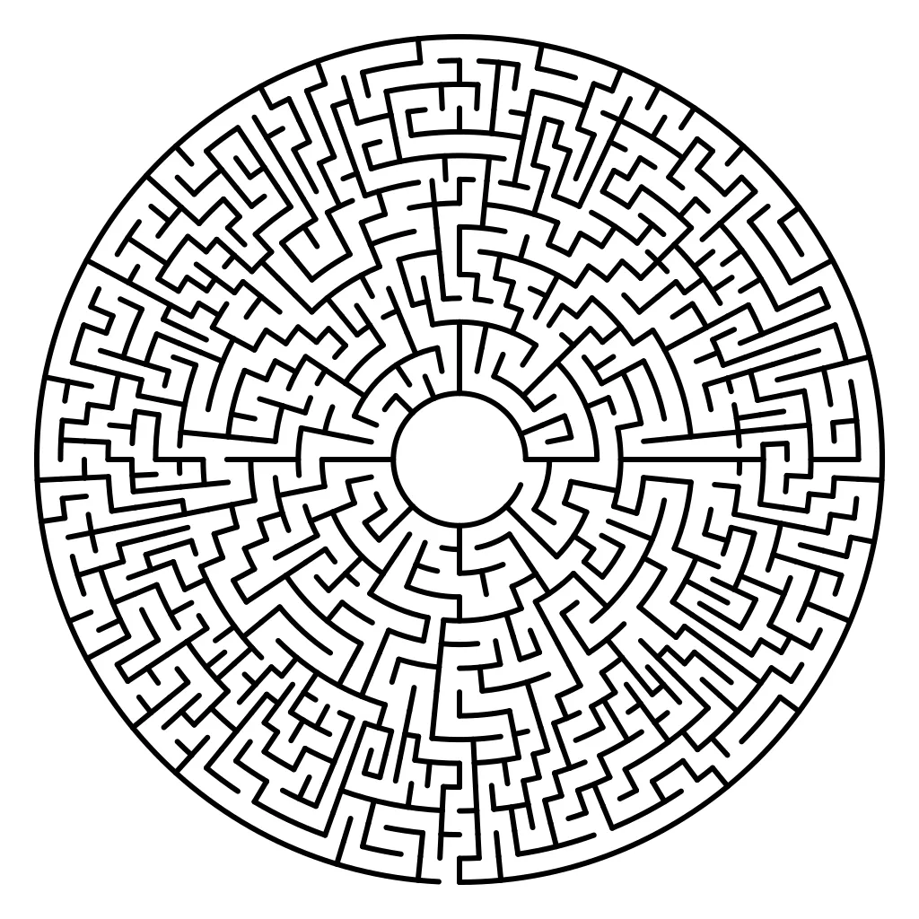 Runder Irrgarten - Methodik